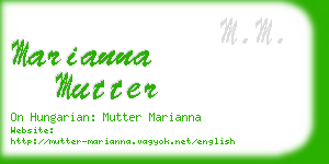marianna mutter business card
